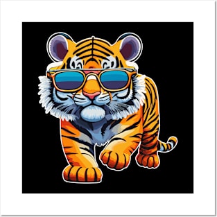 cute tiger Posters and Art